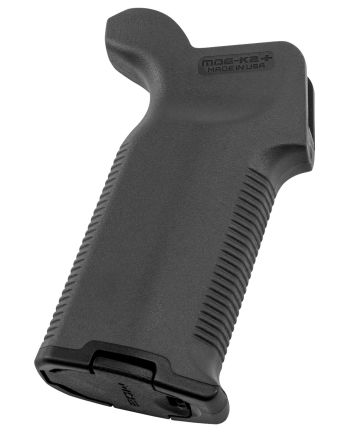 Magpul MAG532-BLK MOE-K2+ Grip Black Polymer with OverMolded Rubber Textured Finish Fits AR-15/AR-10/M4/M16/M110/SR25