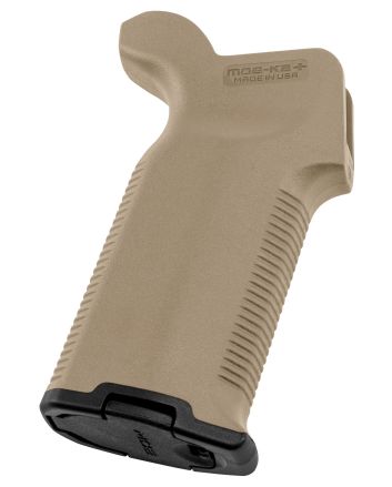 Magpul MAG532-FDE MOE-K2+ Grip Flat Dark Earth Polymer with OverMolded Rubber for AR-15, AR-10, M4, M16, M110, SR25