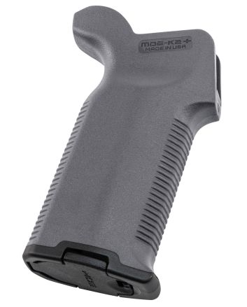 Magpul MAG532-GRY MOE-K2+ Grip Gray Polymer for AR-15, AR-10, M4, M16, M110, SR25