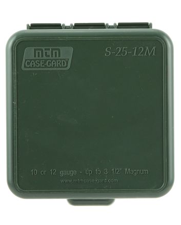 MTM Case-Gard S2512M11 Shotshell Box Flip-Top Multi Gauge Shotgun Forest Green Polypropylene 25rd