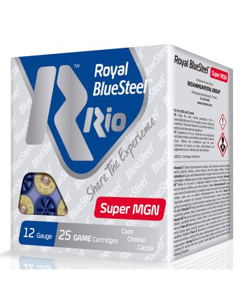 Rio Ammunition RBSSM40BB BlueSteel Royal 12Gauge 3.50" 1 3/8oz BB Shot 25 Per Box/10 Case