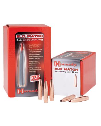 Hornady 26331 ELD Match6.5mm .264 140 gr Extremely Low Drag Match 100 Per Box/ 15 Case