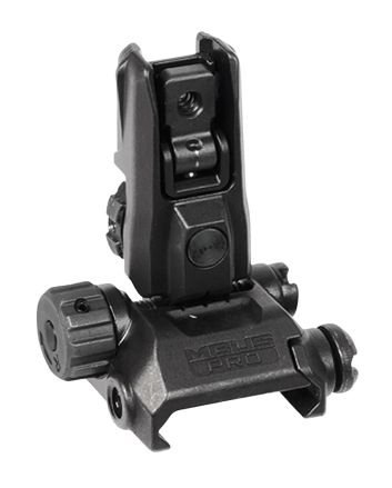 Magpul MAG527-BLK MBUS Pro LR Adjustable Sight RearBlack Adjustable for AR-15