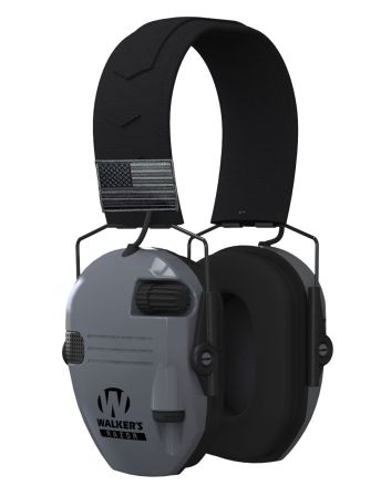 Walker's GWPRSEMPATGY Razor Patriot 23 dB Over the Head Sports South Exclusive Black/Gray Polymer
