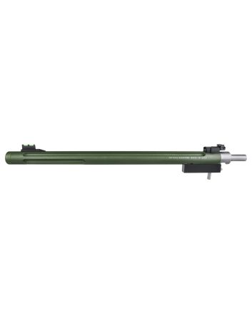 Tactical Solutions 1022TDMOD X-Ring Barrel 22 LR 16.50" OD Green Matte Finish Aluminum Material Bull with Fluting, Threading &amp; Sights for Ruger 10/22 Takedown