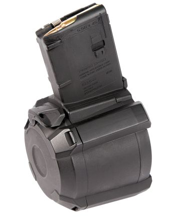 Magpul MAG576-BLK PMAG GEN M3 60rd Drum 223 Rem/5.56x45mm NATO Fits AR-15/M16/M4 Black Polymer