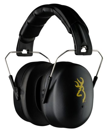 Browning 12699 HDRPlastic with Foam 37 dB Over the Head Black Adult