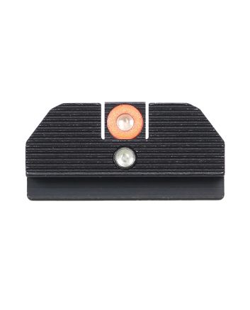 Night Fision GLK001015OGZ Student Of The Gun Accur8 For GlockGreen Tritium Orange Outline Front Sight-Green Tritium Black Outline Rear Sight Glock 17/17L/19