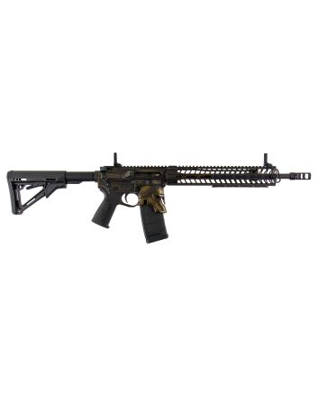 Spikes STR5610M2R Spartan Rifle5.56x45mm NATO 16" No Magazine Bronze Cerakote Black 6 Position Magpul CTR Stock