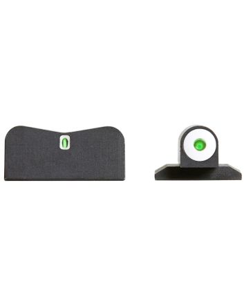XS Sights SW0022P5 DXT Big Dot Night Sights- Smith &amp; WessonBlack | Green Tritium White Outline Front Sight Green Tritium White Outline Bar Rear Sight