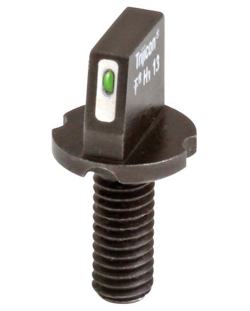 XS Sights AR20016 AR-15 A2 Tritium Front SightBlack Mil-Spec Green with White Outline for AR-15