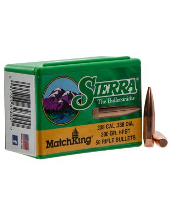 Sierra 9300T MatchKing338Cal 300gr Hollow Point Boat Tail 50/Box