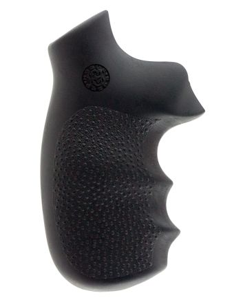 Hogue 48000 OverMolded Monogrip Black Rubber with Finger Grooves for Colt Detective Special, Diamondback, Cobra