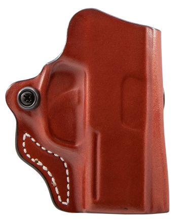 DeSantis Gunhide 019TA8JZ0 Mini ScabbardOWB Tan Leather Belt Slide Fits Sig P365 Right Hand