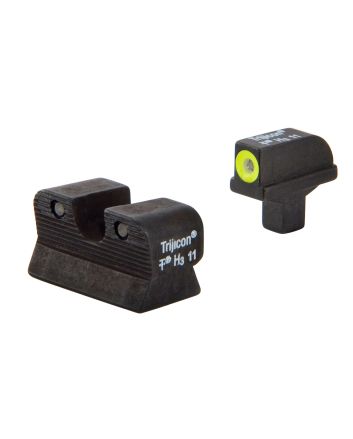 Trijicon 600514 HD Night SightsGreen/Tritium Yellow Outline Front Sight-Green Tritium Black Outline Rear Sight Colt 1911