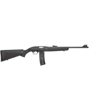 Mossberg 37073 702 Plinkster Full Size 22 LR 25+1 18" Blued Steel Barrel, Blued 3/8" Dovetail Receiver, Black Fixed Synthetic Stock, Right Hand