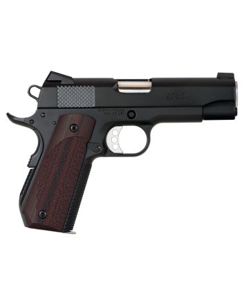 Ed Brown KC18G4 1911 Kobra Carry 45 ACP 7+1 4.25" Stainless Recessed Crown Barrel, Black Gen4 Snakeskin Serrated Carbon Steel Slide &amp; Frame w/Beavertail, Laminate Wood Grip