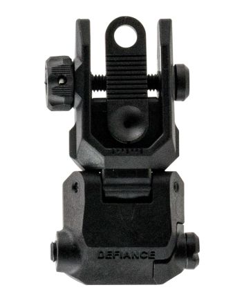 Kriss USA DAPRSBL00 Defiance Rear Flip-Up Black AR-15 Low Profile Polymer