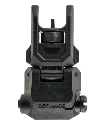 Kriss USA DAPFSBL00 Defiance Front Flip-Up Black AR-15 Low Profile Polymer