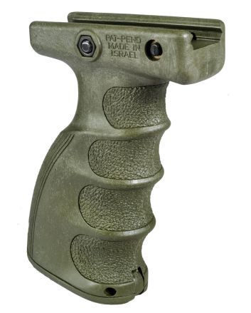 FAB Defense FXAG44SG AG-44S Quick Release Ergonomic Foregrip Compatible w/1913 Mil-STD Picatinny Rail OD Green Reinforced Polymer