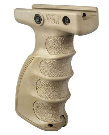 FAB Defense FXAG44ST AG-44S Quick Release Ergonomic Foregrip Compatible w/Mil-STD Picatinny Rail Flat Dark Earth Reinforced Polymer