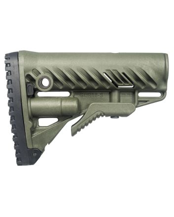FAB Defense FXGLR16G GLR-16Buttstock for AR-15/ M16/ M4 OD Green Polymer