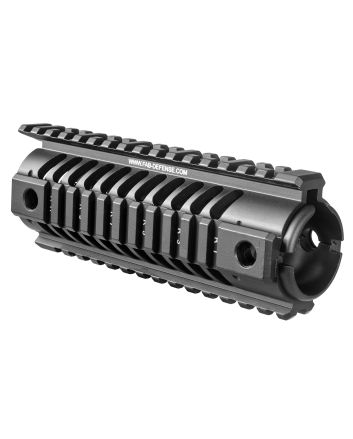 FAB Defense FXNFR NFR Quad Rail for Carbine Length M16 1913 Mil-Spec Picatinny Rails Black Anodized Aluminum