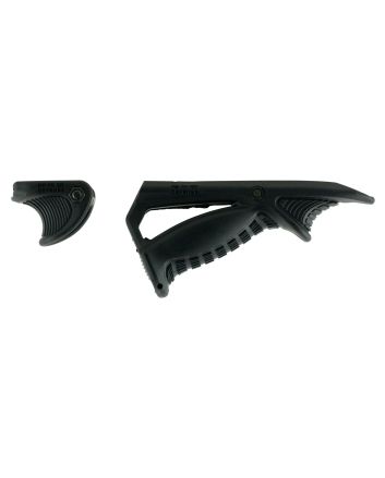 FAB Defense FXPTKCB PTK &amp; VTS Combo Ergonomic Pointing Grip Angled w/Additional Storage Compartment Black Polymer