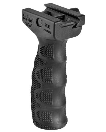 FAB Defense FXREGB REG Ergonomic Rubberized Tactical Foregrip w/Waterproof Storage Compartment Black Latex &amp; Reinforced Polymer