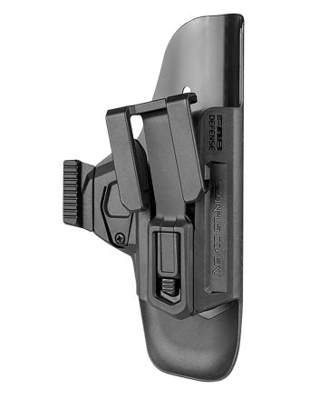 FAB Defense SCCG9B Scorpus CovertIWB Black Polymer Belt Clip Compatible w/Glock 17/19/23/32 Belt 1.50-1.75" Wide Right Hand