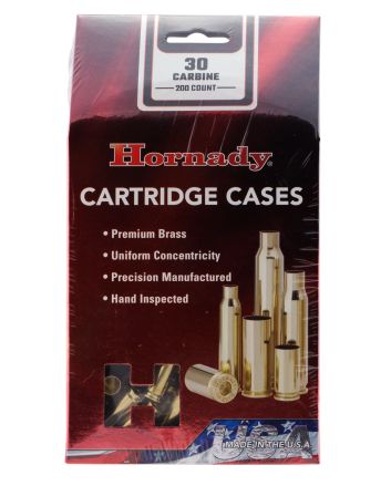 Hornady 8650 Unprimed Cases Cartridge 30 Carbine Rifle Brass