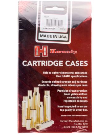 Hornady 8729 Unprimed Cases Cartridge 35 Rem Rifle Brass