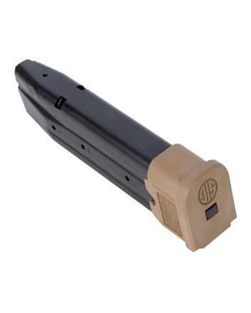 Sig Sauer MAGMODF921COY P32021rd 9mm Luger Extended For Sig P320/M17/M18 Black Coyote Steel