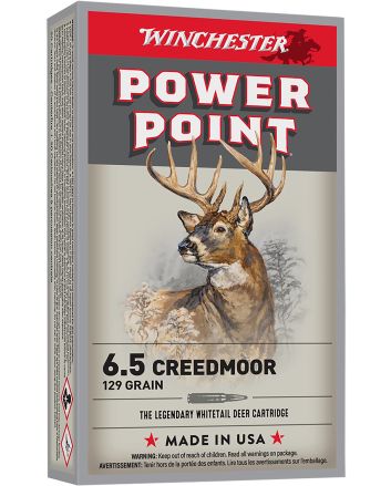 Winchester Ammo X651 Power-Point6.5Creedmoor 129gr 20 Per Box/10 Case