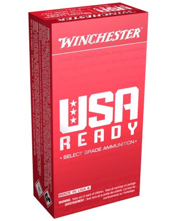 Winchester Ammo RED9 USA Ready 9mmLuger 115gr Full Metal Jacket Flat Nose 50 Per Box/10 Case