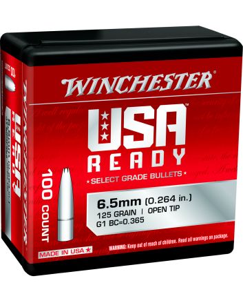 Winchester Ammo WBR65125 Centerfire Rifle6.5Creedmoor 125gr Open Tip 100 Per Box/10 Case