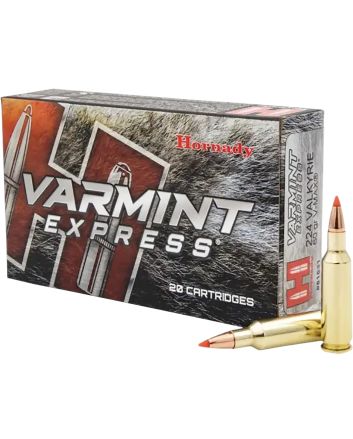Hornady 81531 Varmint Express224Valkyrie 60gr Hornady V Max 20 Per Box/10 Case