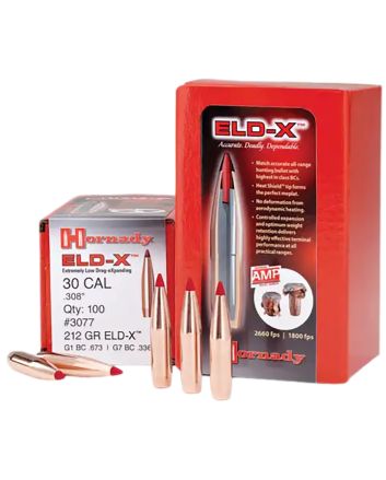 Hornady 2441 ELD-X6mm .243 90 gr Extremely Low Drag eXpanding 100 Per Box/ 25 Case
