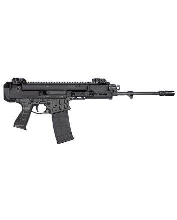 CZ-USA 91452 Bren 2 MS5.56x45mm NATO Caliber with 14.17" Barrel, 30+1 Capacity, Overall Black Finish, Carbon Fiber Receiver, Ambi Mag Release, Stippled Black Polymer Grip Right Hand