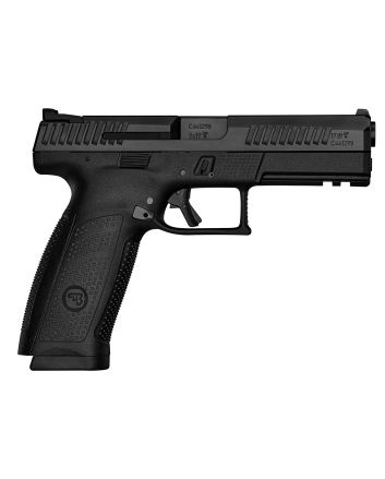 CZ-USA 91540 P-10 F9mm Luger 19+1 4.50" Black Steel Barrel, Black Nitride Serrated Steel Slide, Black Polymer Frame w/Picatinny Rail, Black Interchangeable Backstrap Grip