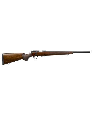 CZ-USA 02340 CZ 457 Varmint Full Size 22 LR 5+1 20.50" Black Nitride Heavy Barrel Black Nitride Steel Receiver Turkish Walnut Fixed Varmint-Style Stock Right Hand