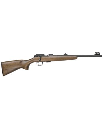 CZ-USA 02335 CZ 457 Scout Youth 22 LR 1rd 16" Black Nitride Steel Threaded Barrel Black Nitride Steel Receiver Beechwood Fixed American Style Stock Right Hand