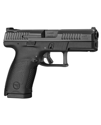 CZ-USA 91531 P-10 CCompact Frame 9mm Luger 15+1 4.02" Black Stainless Steel Barrel, Black Nitride Serrated Steel Slide, Black Polymer Frame w/Picatinny Rail, Interchangeable Backstrap Grip