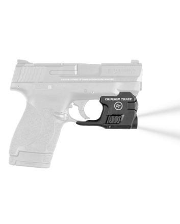 Crimson Trace 0182501 LTG-770 For Smith &amp; Wesson M&amp;P Shield/Shield Plus/Shield M2.0 Lightguard Black Anodized 110 Lumens White LED Light