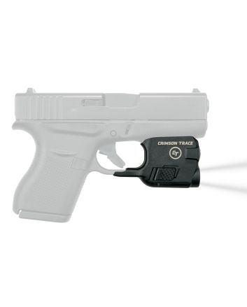Crimson Trace 0182901 LTG-773 For Glock G42/G43/G43X/G48 Lightguard Black Anodized 110 Lumens White LED Light