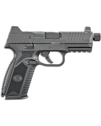 FN 66100527 509T9mm Luger 10+1, 4.50" Black Steel Threaded Barrel, Matte Black Optic Ready/Serrated Stainless Steel Slide, Matte Black Polymer Frame w/Picatinny Rail