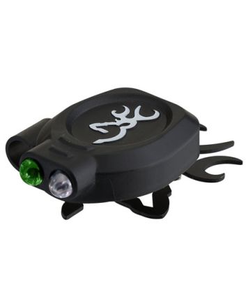 Browning 3716110 Buck Mark Cap Light 6/13 Lumens Green/White LED Bulb Black