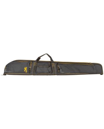 Browning 1419559902 Black &amp; Gold Shotgun Case Black w/Buck Mark Logo 600D Polyester Ripstop 54"