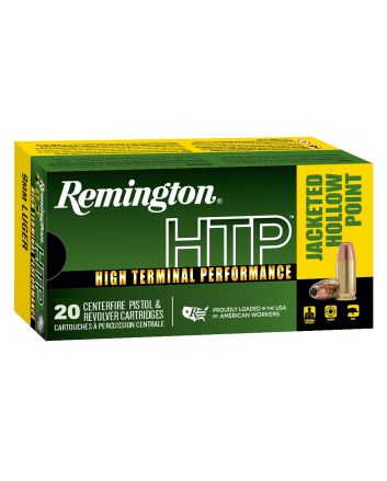 Remington Ammunition 28295 HTP9mmLuger 147gr Jacketed Hollow Point 20 Per Box/25 Case