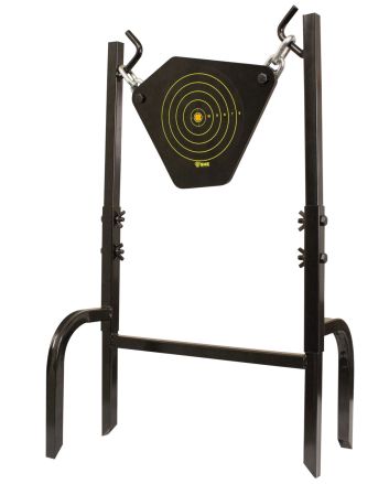 SME 95GNG Gong Heavy Duty 9.50" Handgun/Rifle Black 10MM NM500 Steel Bullseye Includes Black